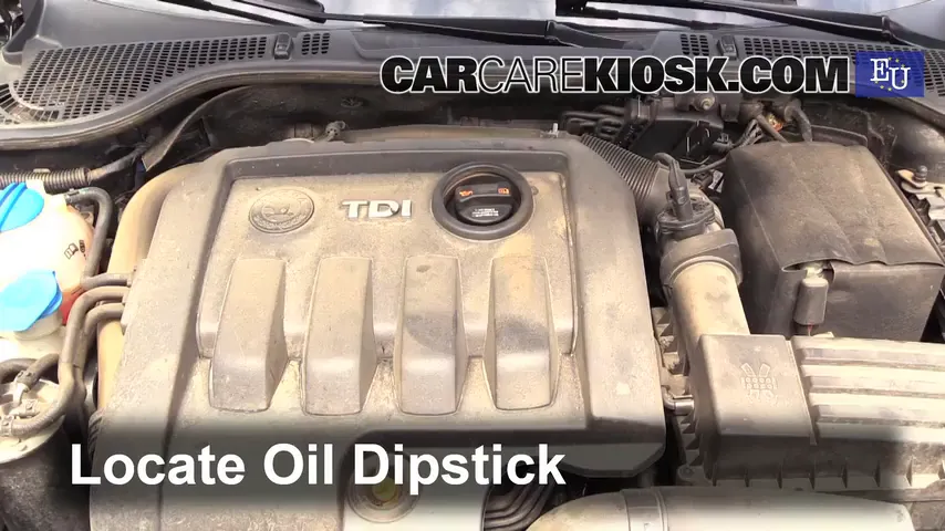 2011 Skoda Octavia TDI CR 2.0L 4 Cyl. Turbo Diesel Aceite Controlar nivel de aceite